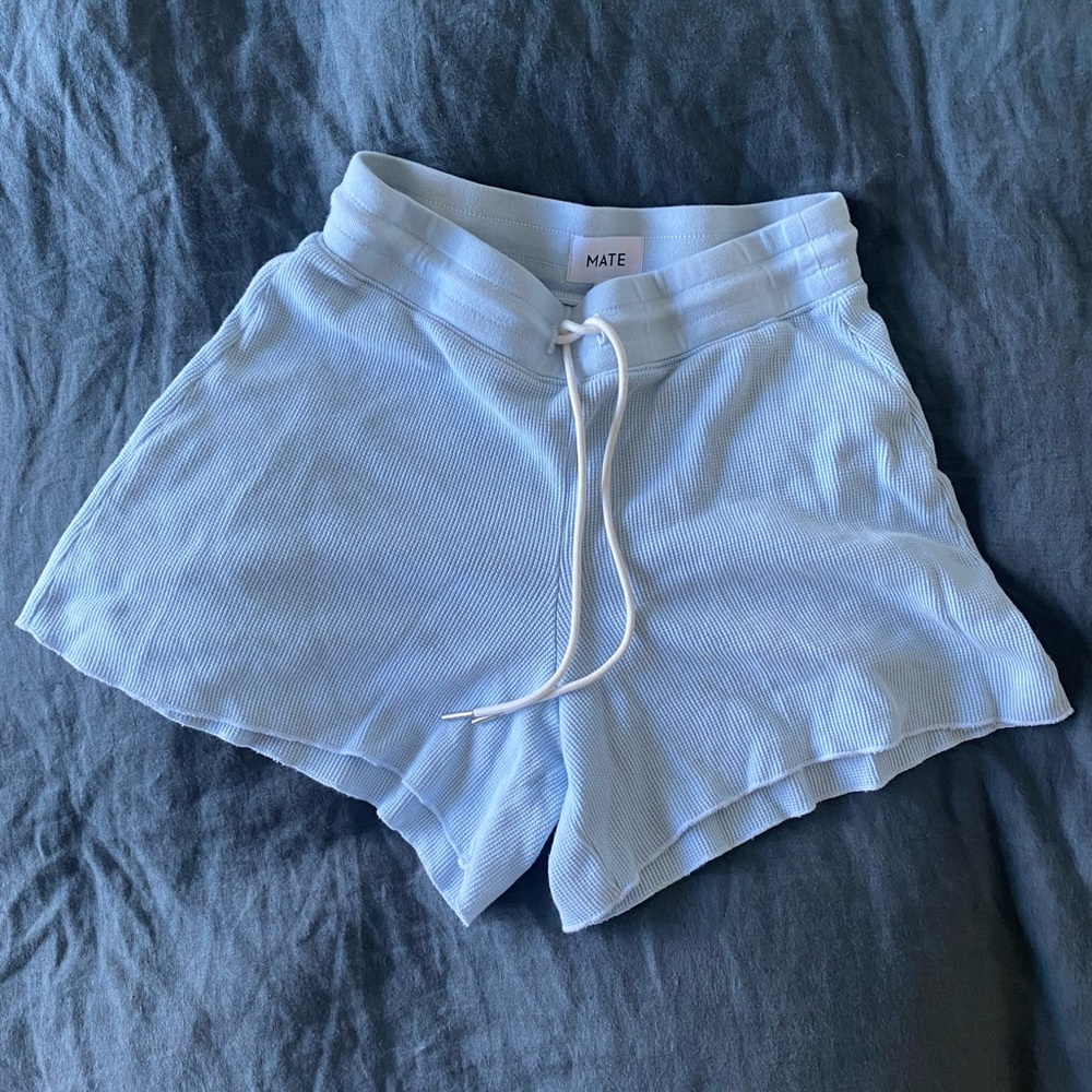 Mate the Label Organic Thermal Waffle Knit Shorts
